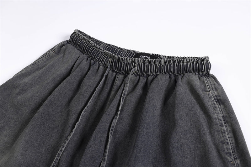 Wide-Leg Balloon Jeans – Acid-Washed Vintage Parachute Silhouette