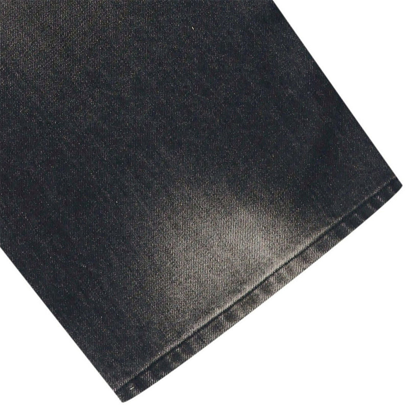 Black Baggy Jeans Men – Wide Leg Washed Vintage Distressed Denim