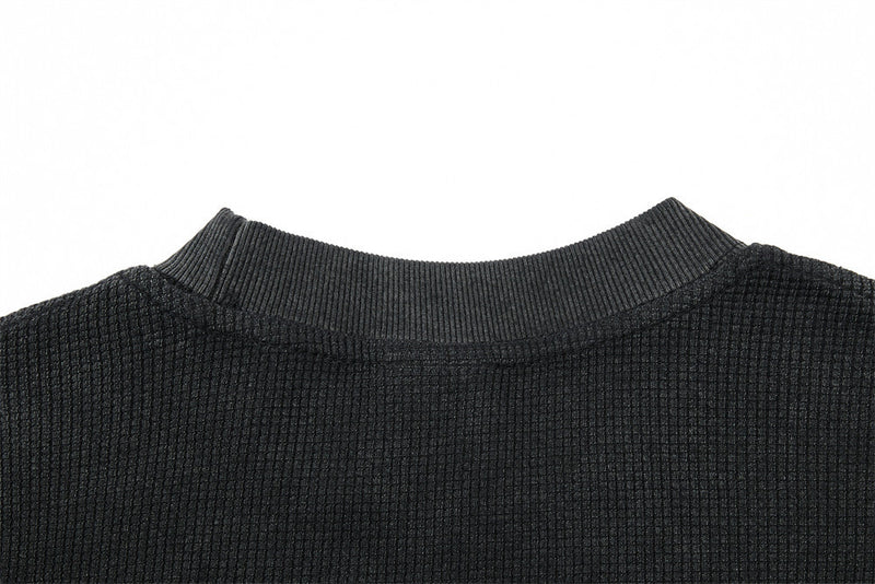 Bauhaus Gothic Rock Waffle Knit Long Sleeve Shirt – Vintage Band Graphic Tee