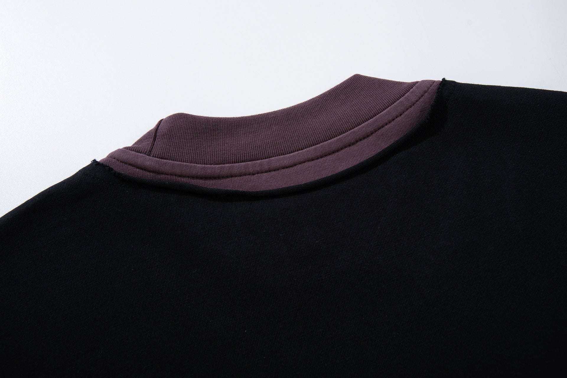 T-shirt oversize color block à motif, manches longues – Haut streetwear à effet deux pièces