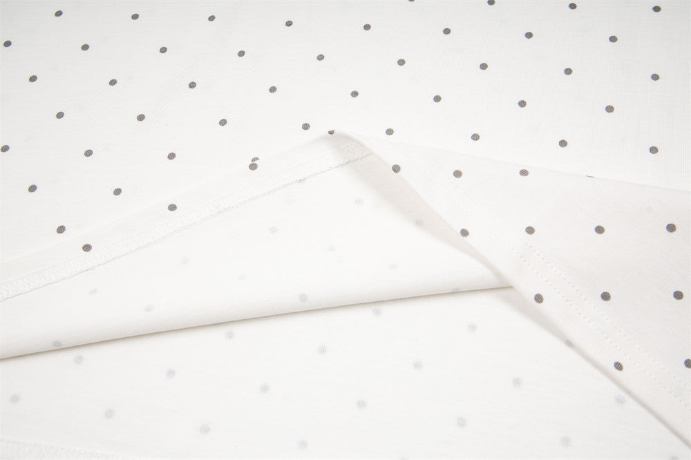 Polka Dot Star Graphic Oversized T-Shirt | Streetwear Crew Neck Tee