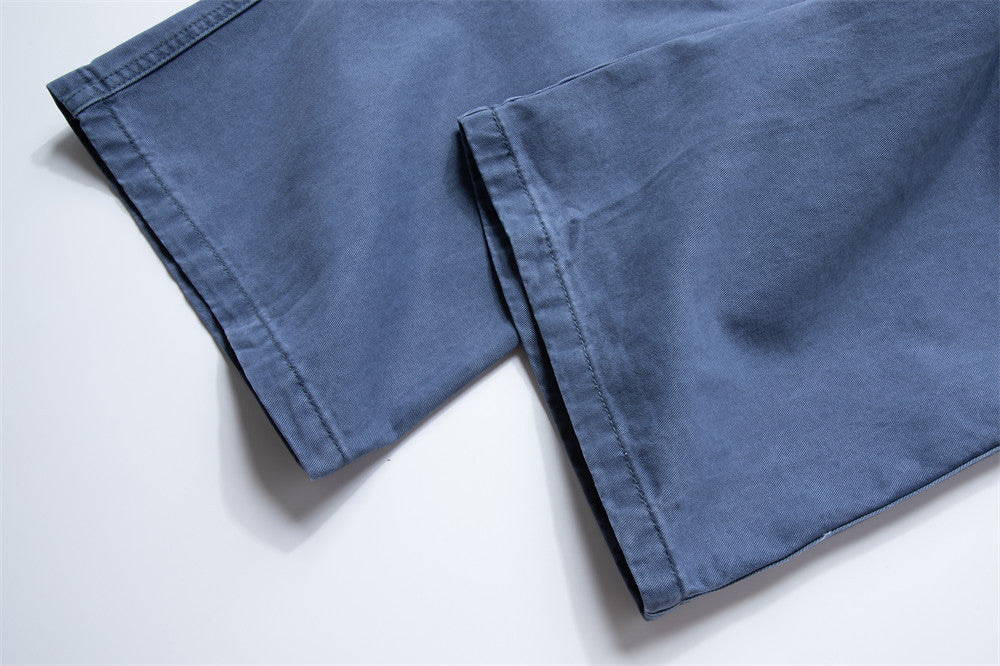 Cargo-Hose mit weitem Bein – Utility-Hose für Herren mit Kordelzug und doppelten Fronttaschen