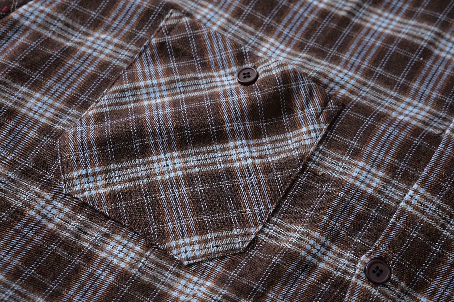 Button Up Plaid Shirt with Sleeve Embroidery – Oversized Flannel Shirt