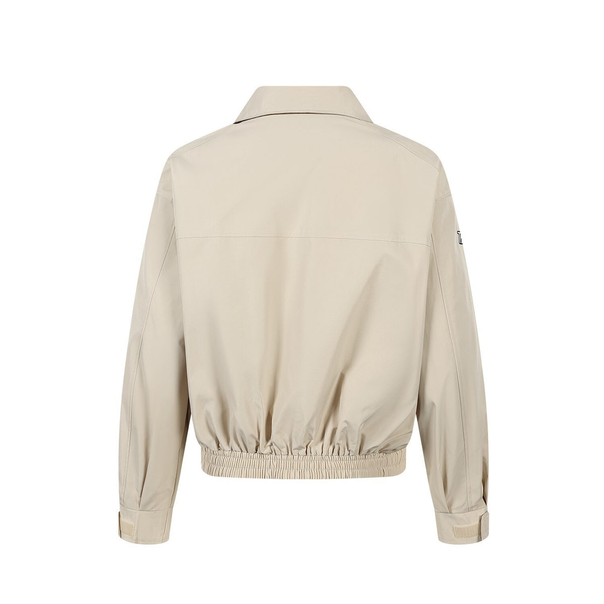 Oversized Harrington Jacket with Embroidered Badge Patch