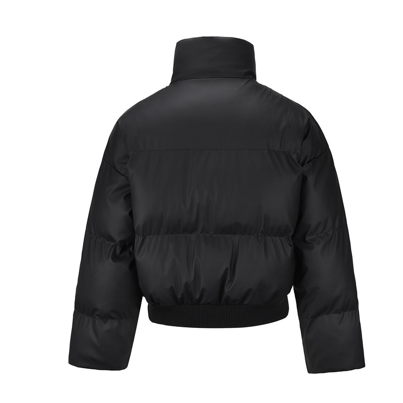 Veste matelassée courte à col montant, blouson bomber