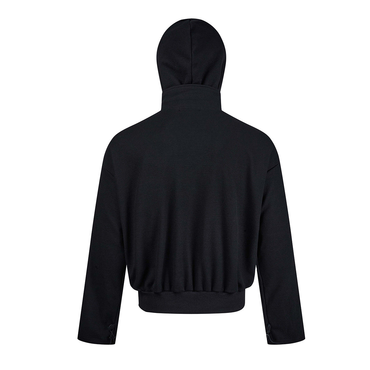 Sweat à capuche zippé boxy – Veste à capuche intégralement zippée en maille gaufrée
