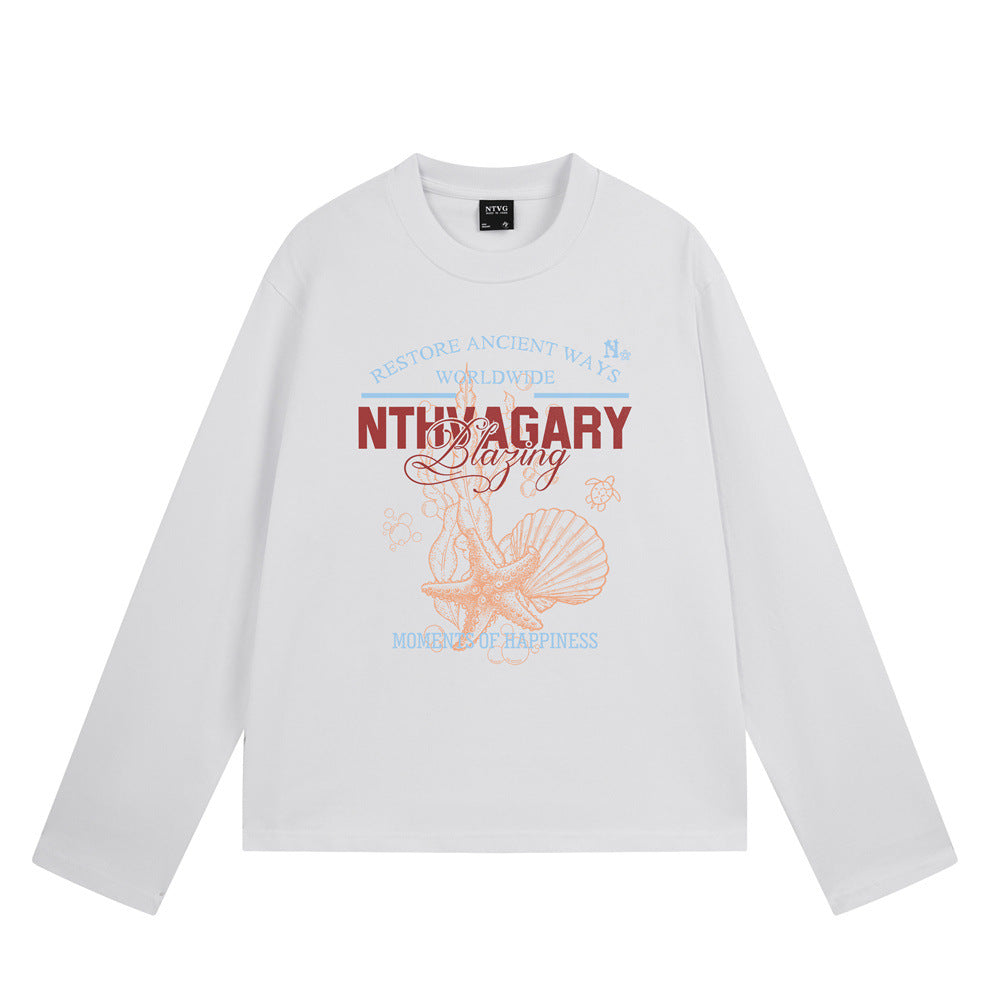 Longsleeve mit Seestern- und Muschelprint – Relaxed Fit