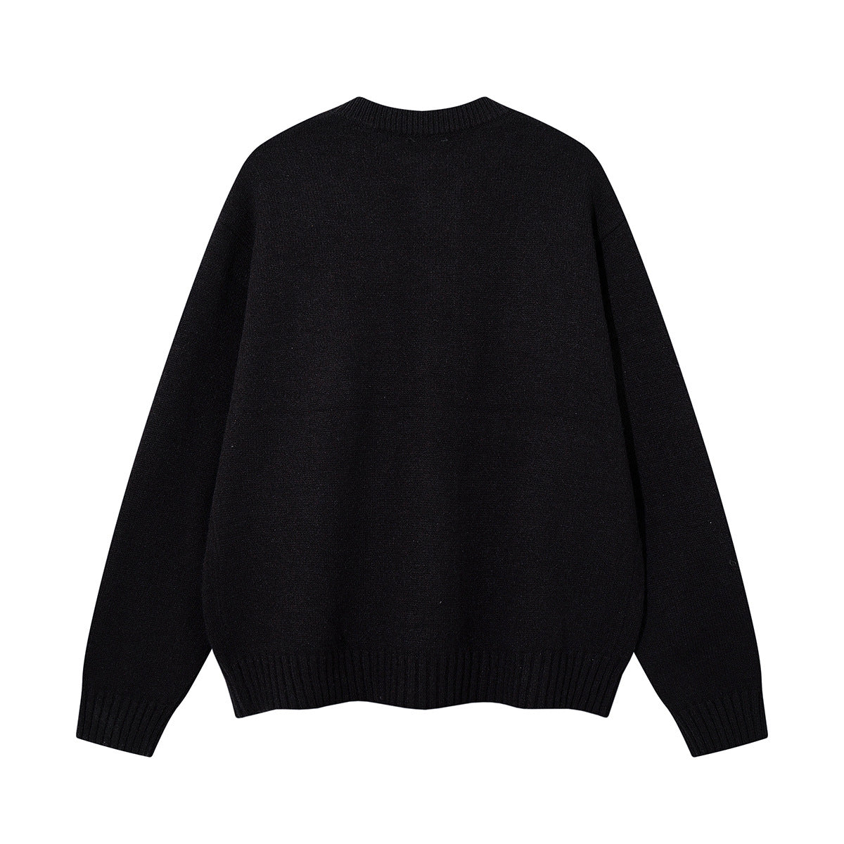 Gothic Embroidered Fringe Knit Cardigan Sweater – Oversized Button-Up