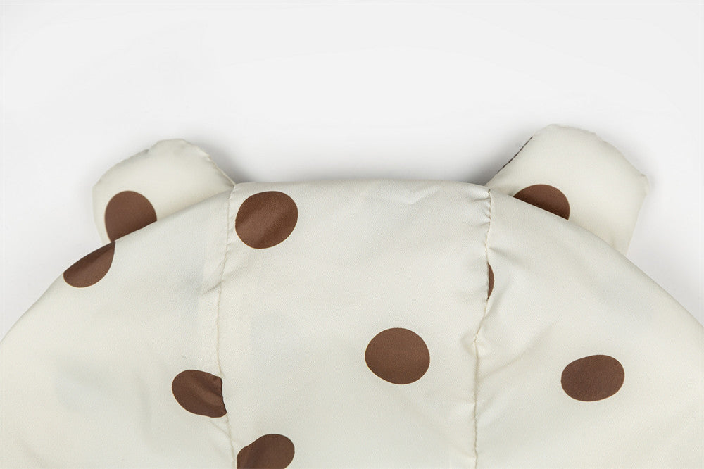 Polka Dot Hooded Windbreaker Jacket – Unisex Oversized Lightweight Outdoor Coat