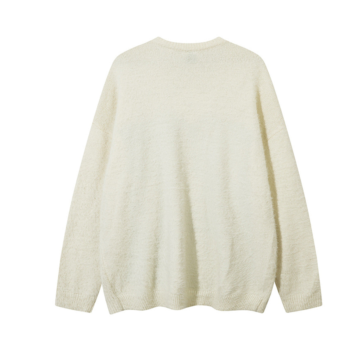 Pull oversize en maille jacquard à lettrage – Hell Is Empty, motif graffiti