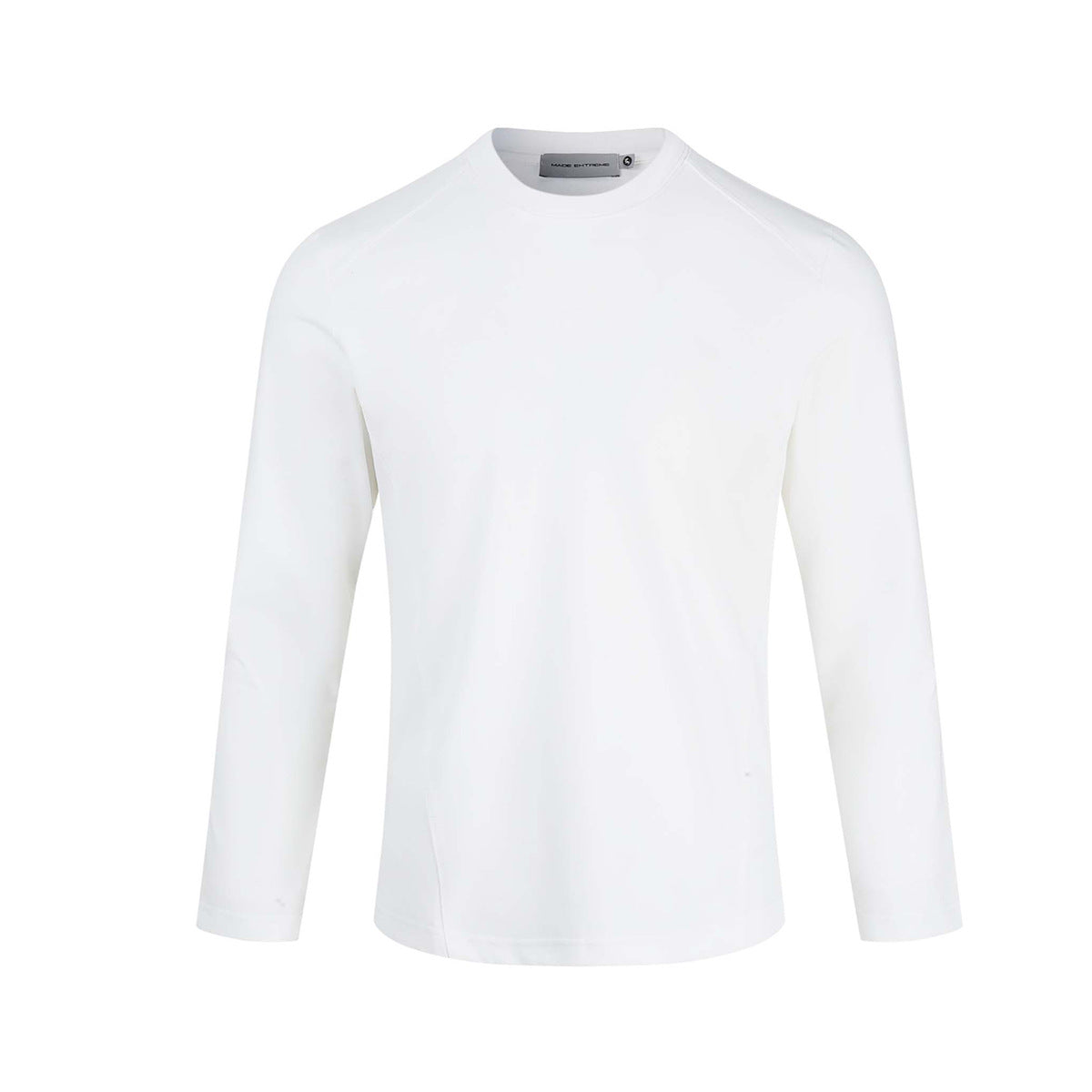 Men's Long Sleeve Crew Neck T-Shirt – Slim Fit Raglan Shoulder Tee