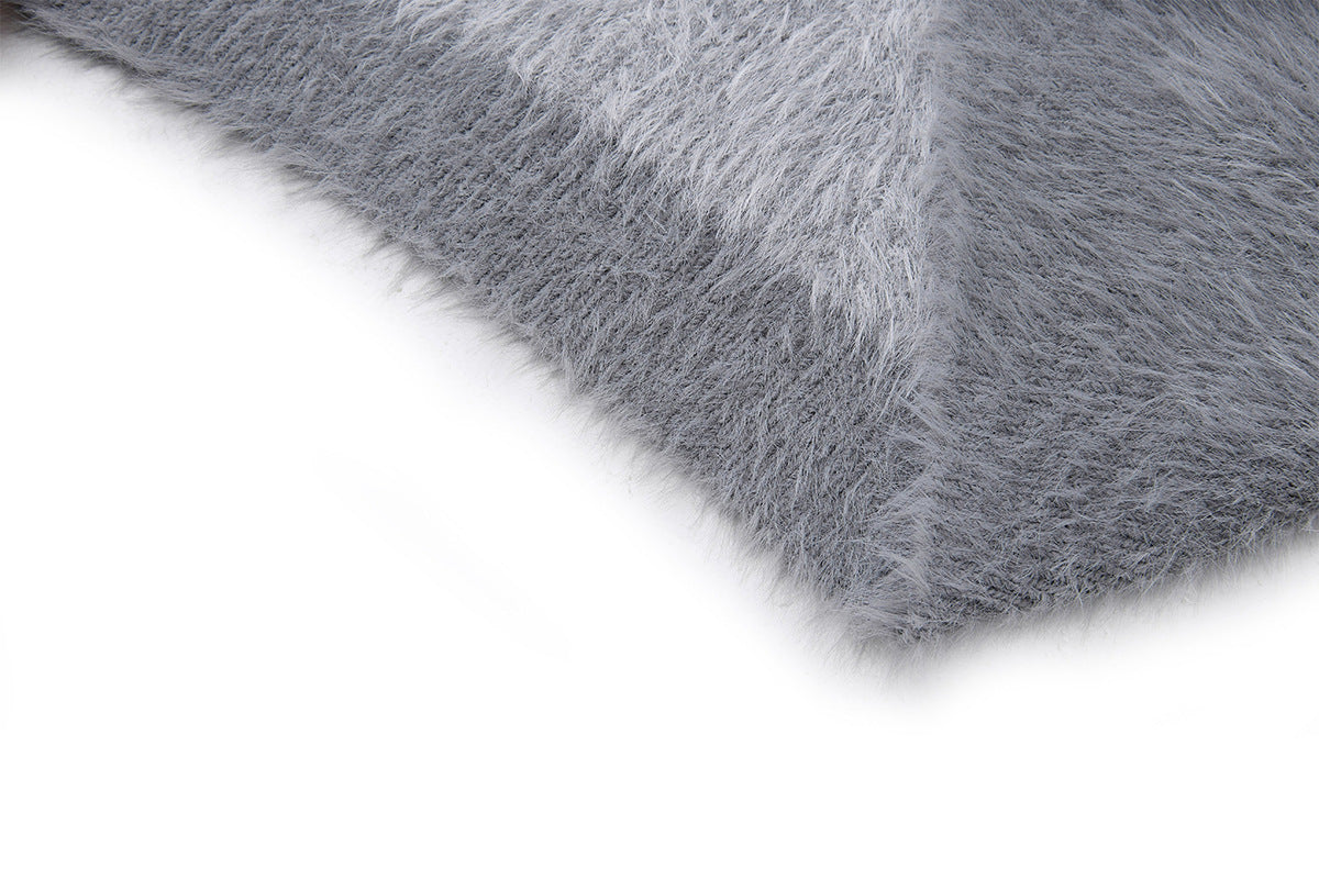 Sweat à capuche zippé en maille duveteuse – Motifs licorne et étoiles