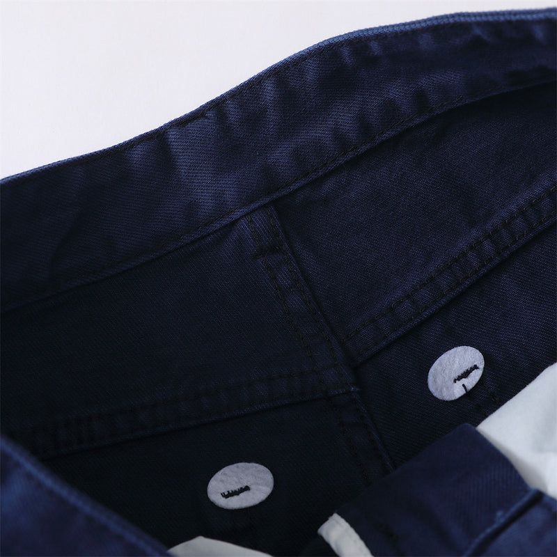 Wide-Leg Pleated Trousers – Men's High-Street Solid Color Straight-Cut Pants