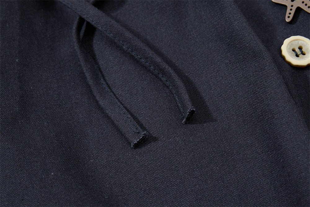 Pantalon de survêtement wide leg – Triple bande latérale, taille élastique à cordon