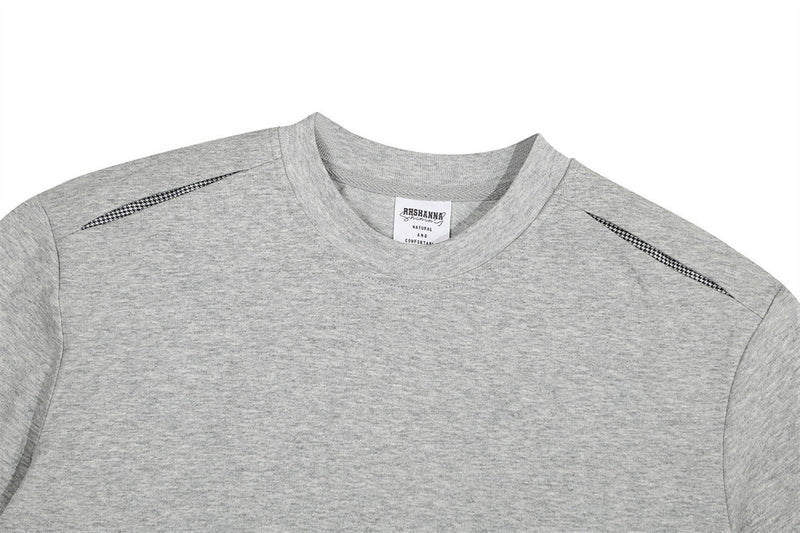 Oversized Crewneck T-Shirt with Shoulder Stitch Detail