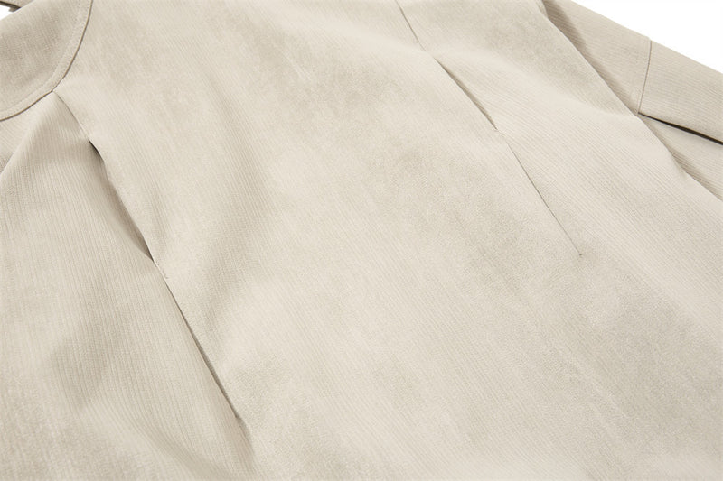 Blouson bomber à capuche – Coupe oversize zippée et tissu texturé