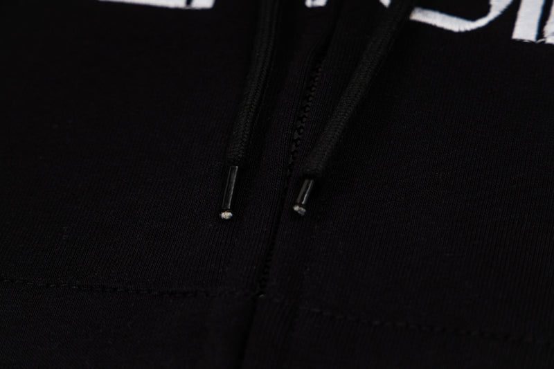 Chaleco sudadera sin mangas con cremallera – Gráfico de fútbol streetwear lavado
