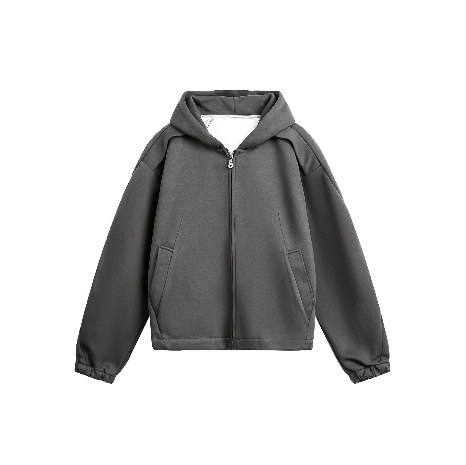 Hoodie zippé oversize doublé en molleton