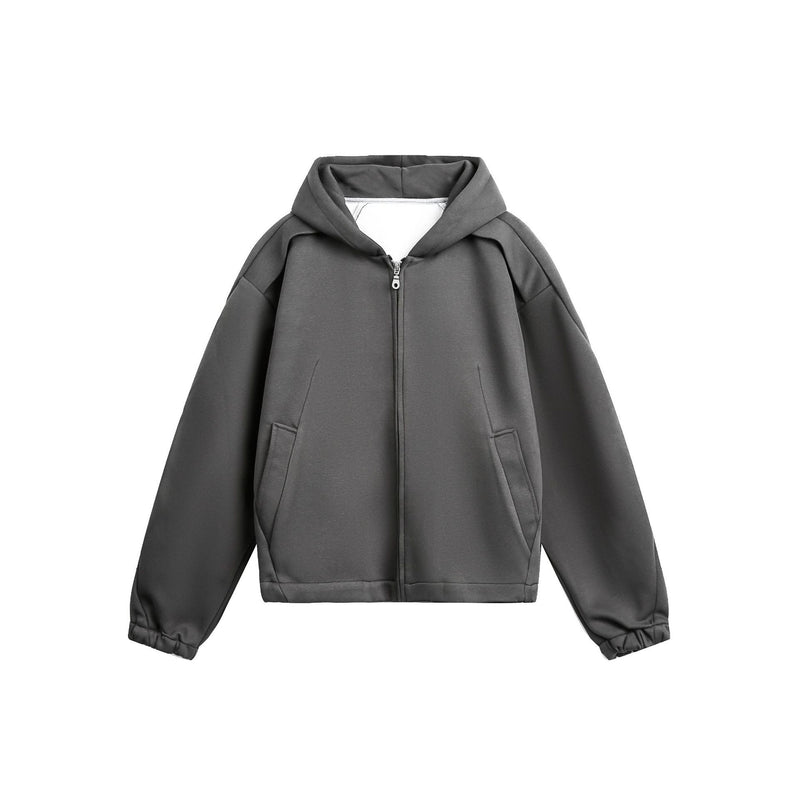 Hoodie zippé oversize doublé en molleton