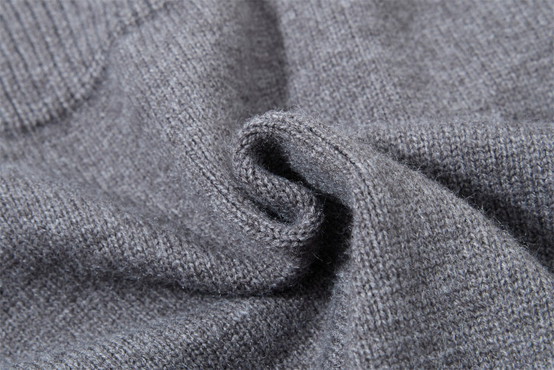 Men Zip Up Sweater Knit Polo Collar Cardigan – Relaxed Fit