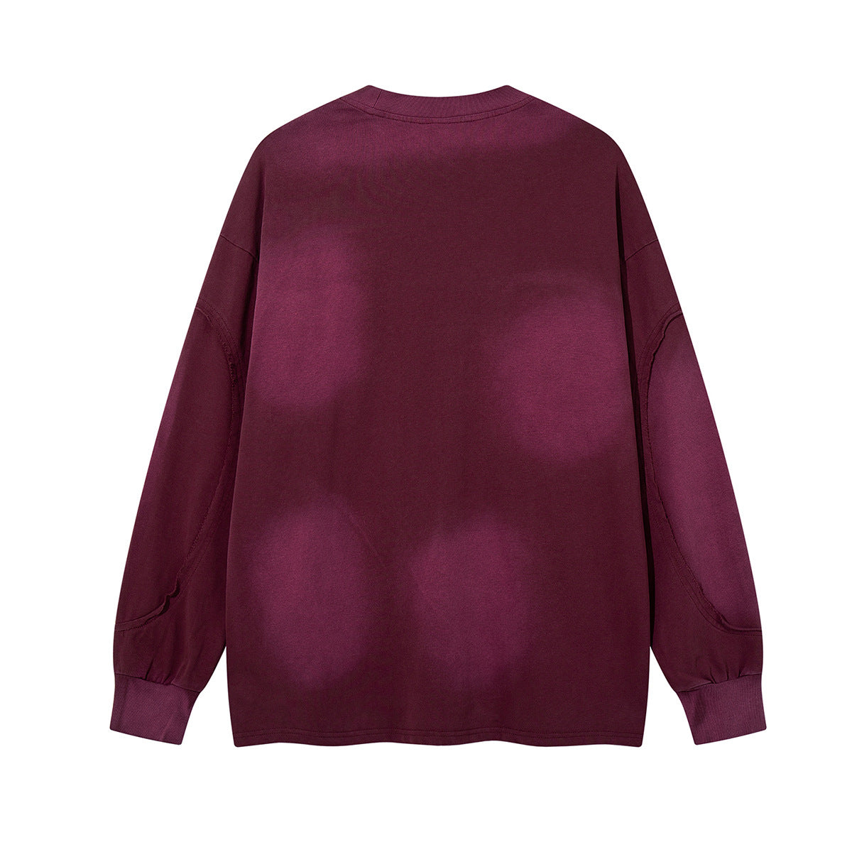 Sweat-shirt oversize à manches longues et poches cargo – Style américain vintage délavé