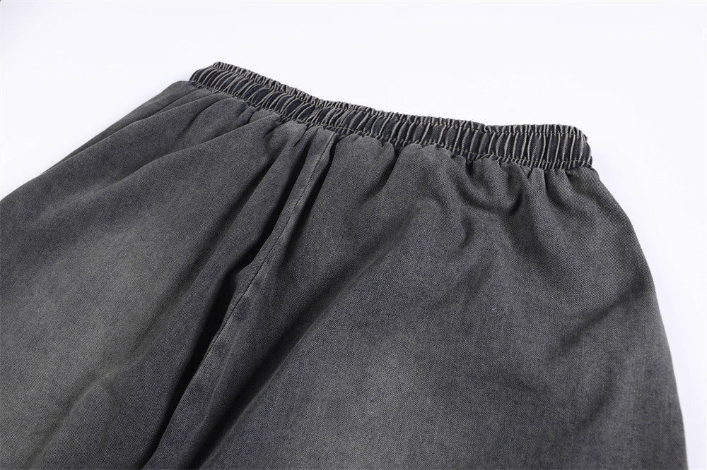 Wide-Leg Balloon Jeans – Acid-Washed Vintage Parachute Silhouette