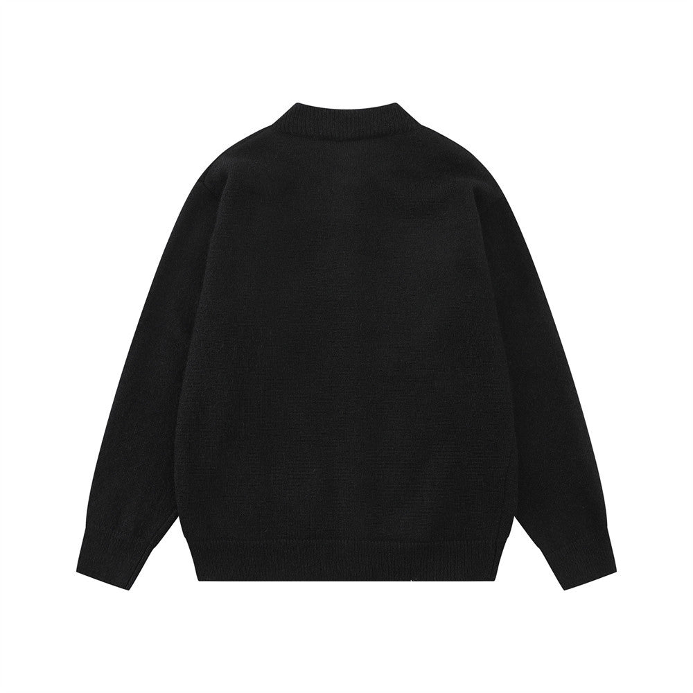 Gilet-pull boutonné oversize en maille pour homme