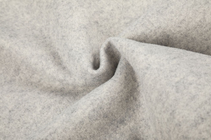 Wool-Blend Bomber Jacket with Sherpa Lining and Fleece Collar Trim