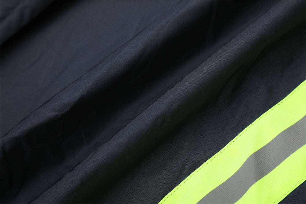 Tactical Wide-Leg Cargo Pants with Reflective Strips & Mesh Pockets
