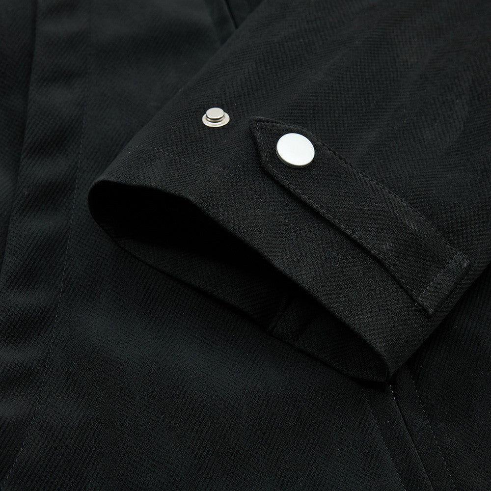 Jacke mit Stehkragen und Reißverschluss – Dekonstruierter Oversized-Schnitt