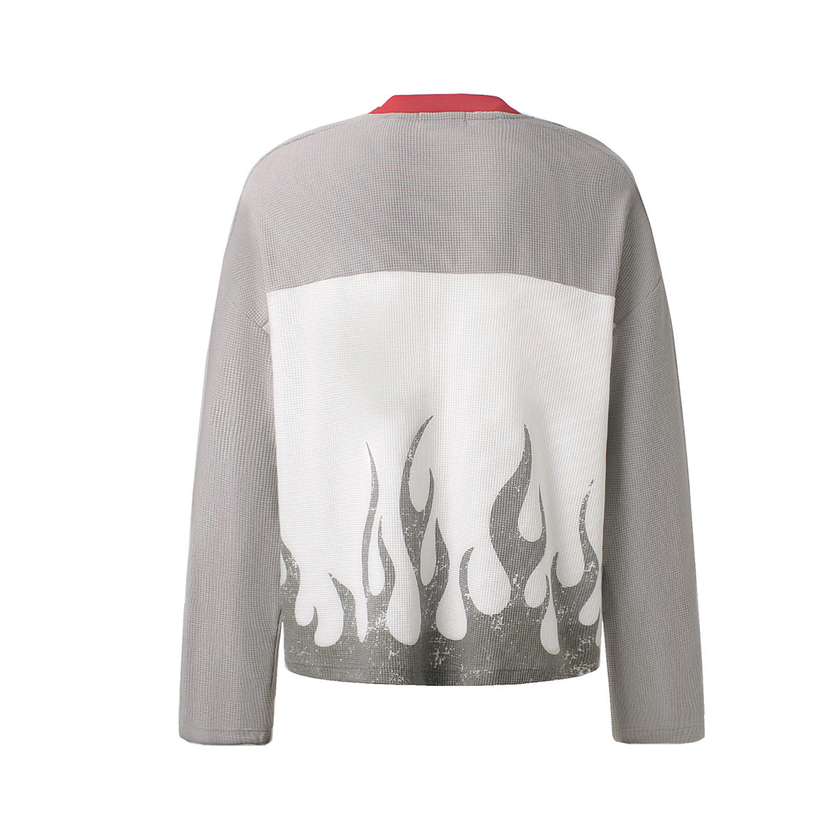 GLFSMADE 87 Flame Print Long Sleeve Graphic Shirt – Racing Streetwear Top