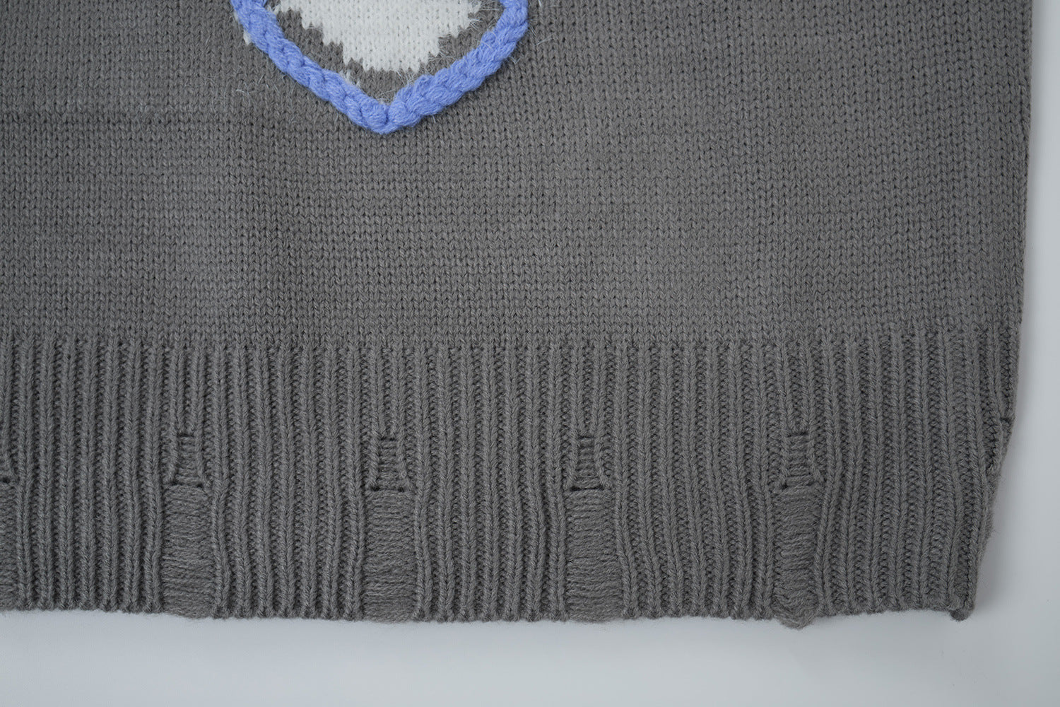 Pull en maille à lettres graffiti Wild Soul – Col rond oversize, style vintage américain