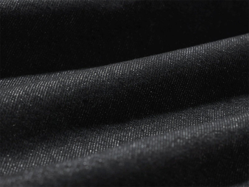 Black Baggy Cargo Jeans Men – Wide-Leg Denim with Large Utility Pockets