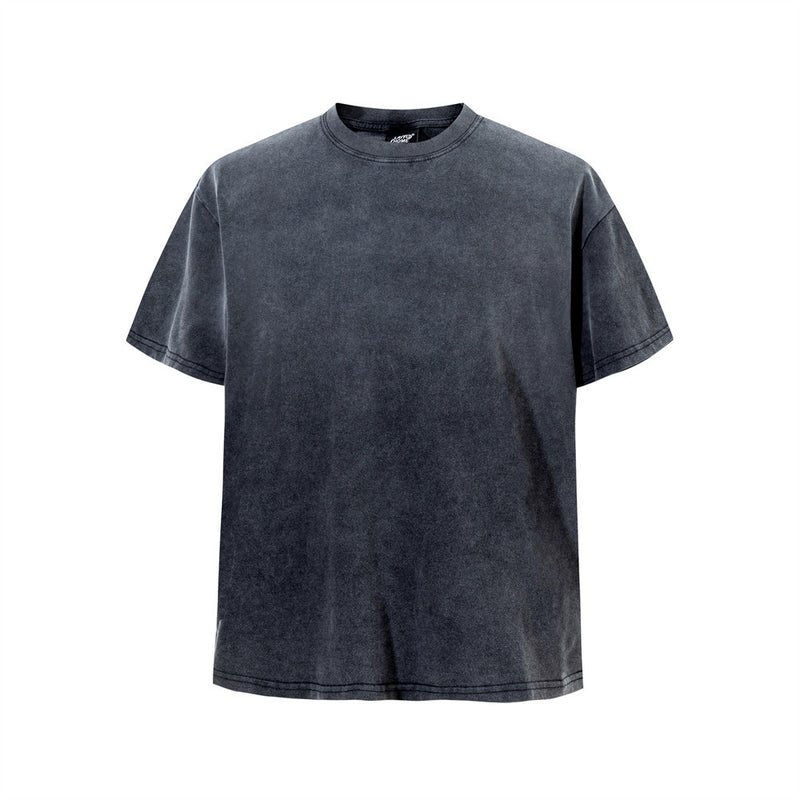 Acid Wash Vintage Oversized T-Shirt – Gradient Spray Dye Crewneck Tee
