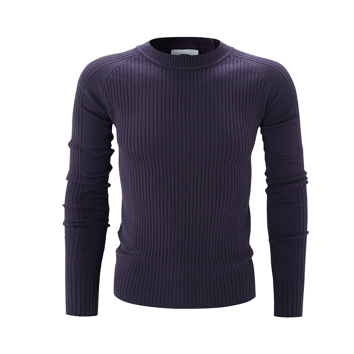 Men's Slim-Fit Ribbed Knit Crewneck Sweater