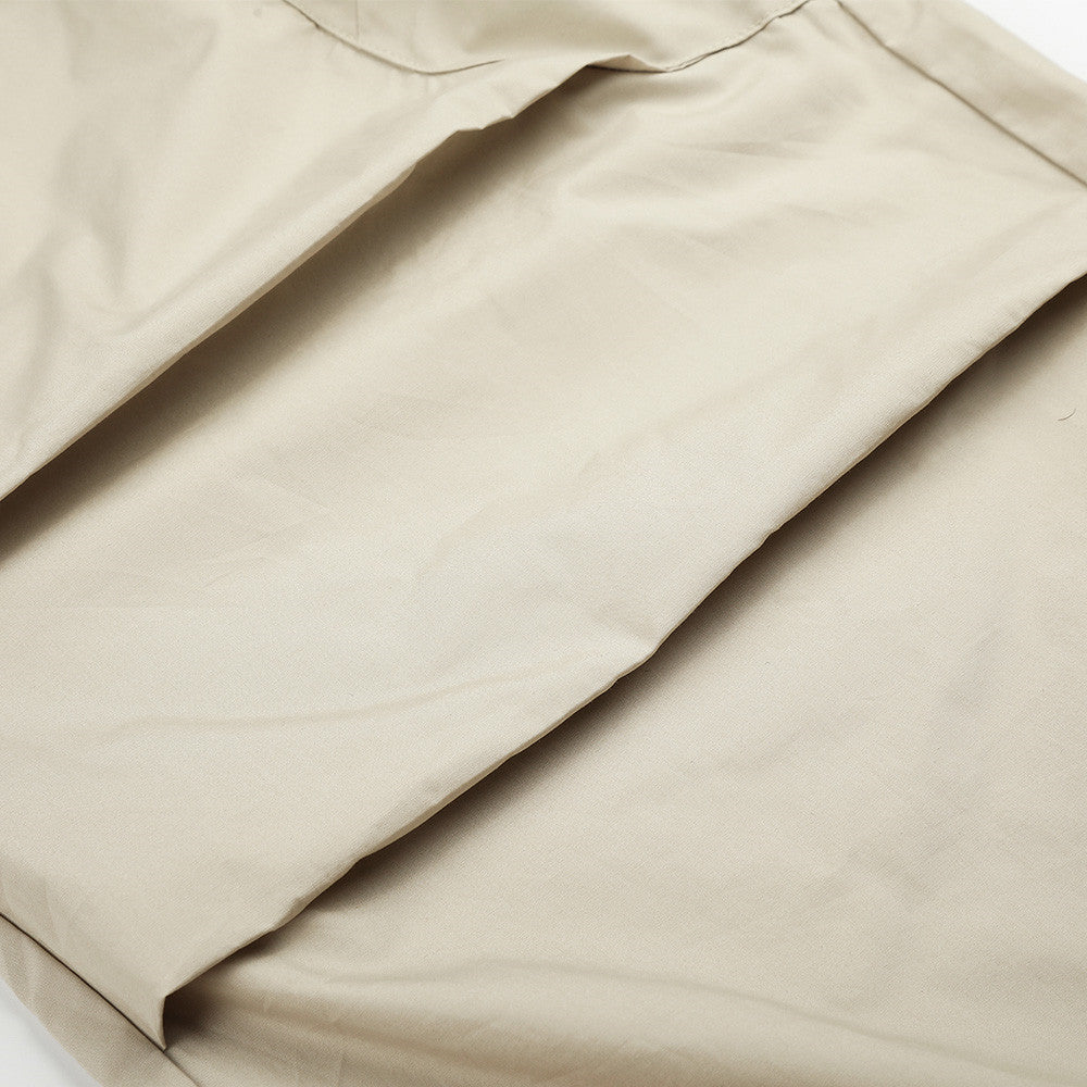Wide-Leg Cargo Pants with Pleats and Large Side Pockets