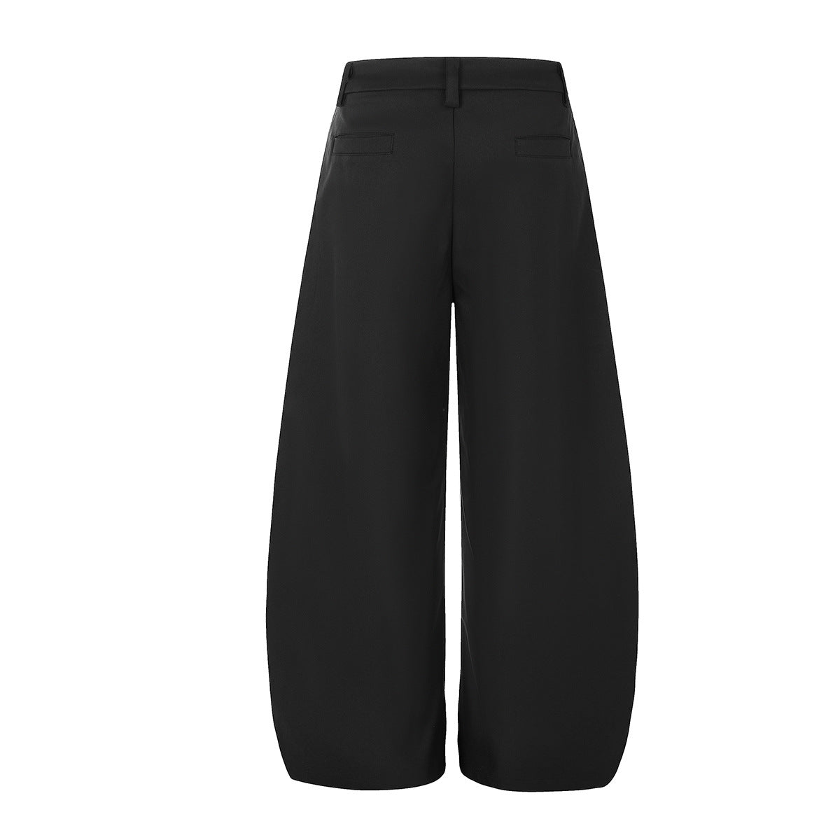 Palazzo-Hose mit weitem Bein und Militärknopf- sowie Riemendetails