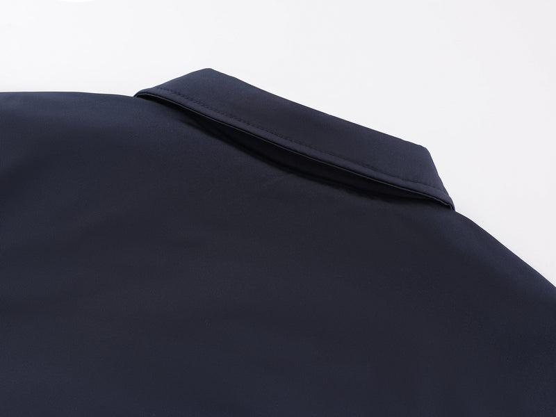 Veste bomber matelassée pour homme avec col à pointes et coutures arrondies