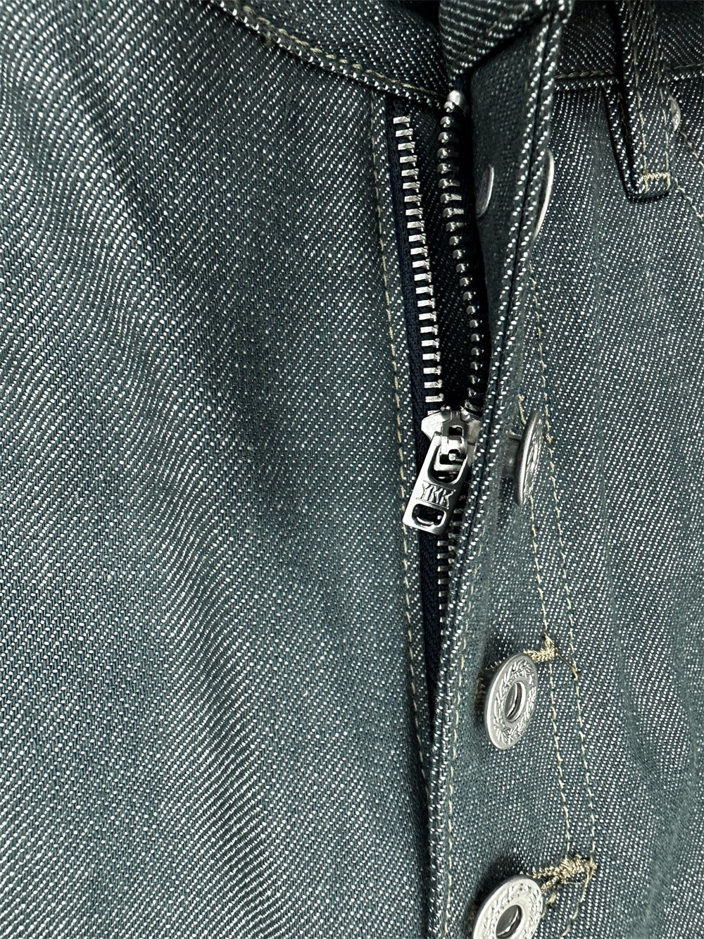 Wide-Leg Jeans Men's Button-Fly Straight Denim Pants – Lake Green