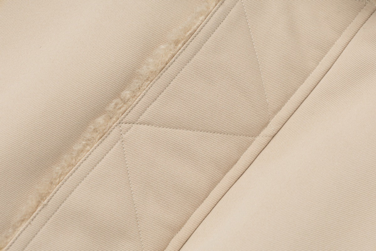 Cazadora bomber extragrande con forro de sherpa – Abrigo acolchado de invierno