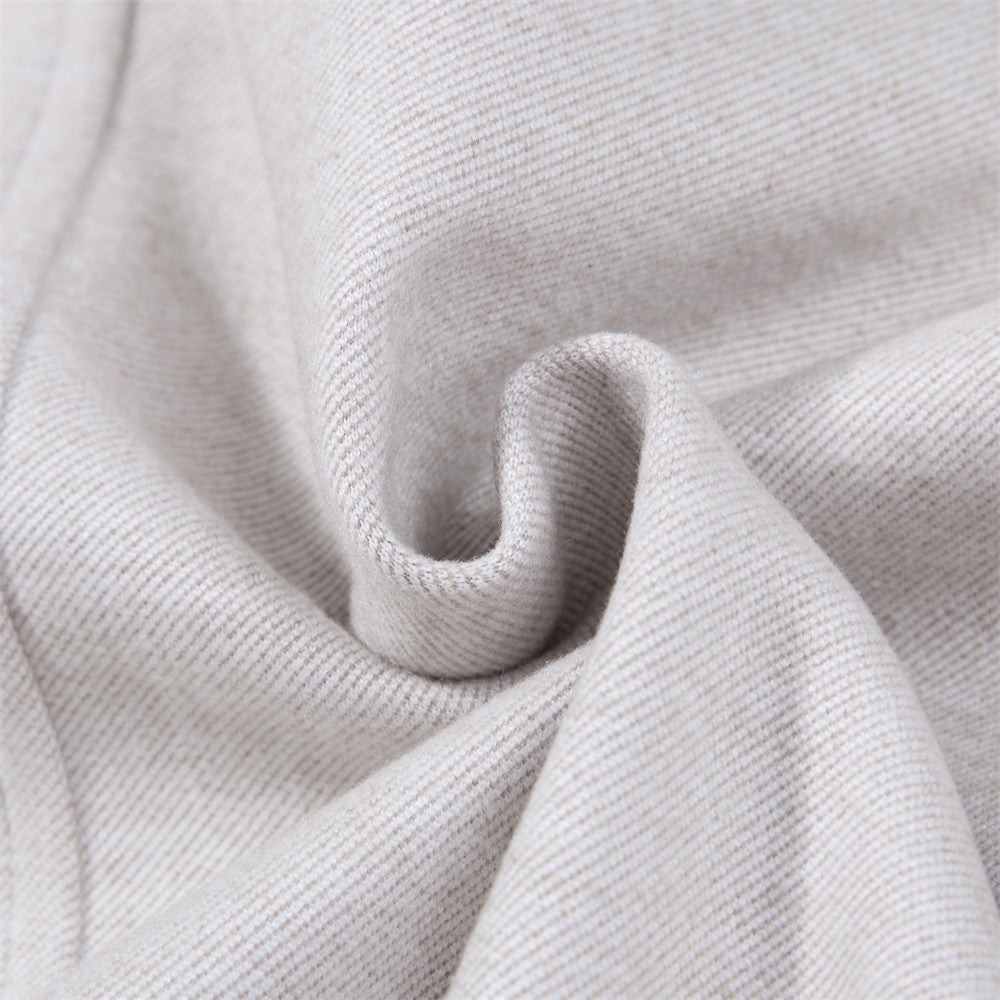 Blouson bomber homme court à col montant – Coupe décontractée, gris clair