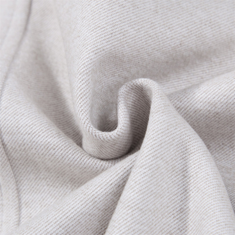 Blouson bomber homme court à col montant – Coupe décontractée, gris clair