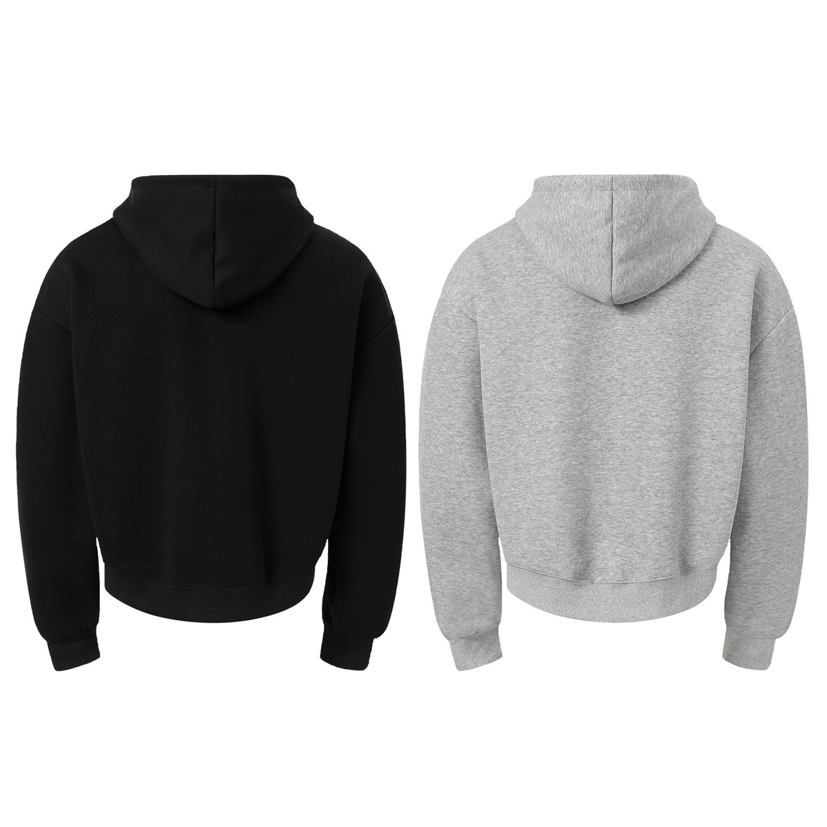 Designer Zip-Up Hoodie with Metal Stud Detail — Heavyweight Oversized Fit