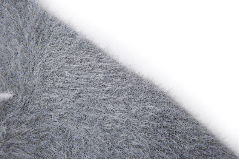 Sweat à capuche zippé en maille duveteuse – Motifs licorne et étoiles
