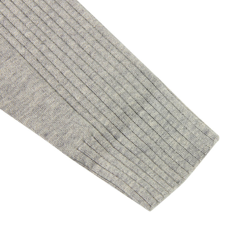 Men's Long Sleeve Sweater Polo Mock Neck Ribbed Knit Slim Fit Pullover