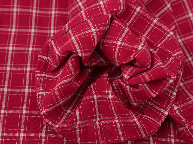 Paint Splatter Plaid Short Sleeve Shirt – Relaxed Fit Street Style