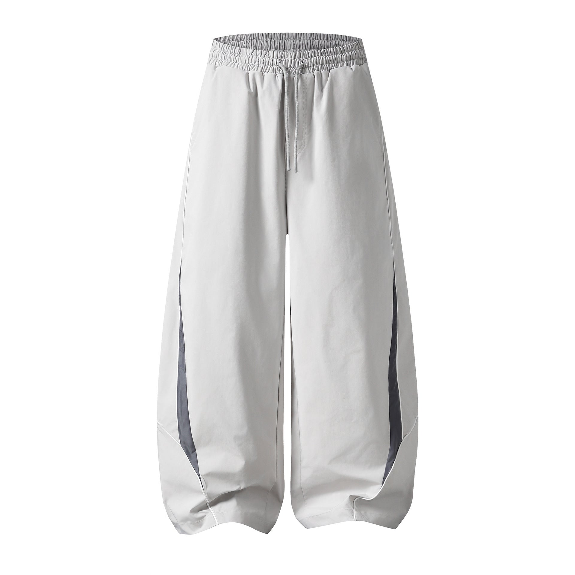 Herren-Trackpants mit kontrastierender Paspel und Colorblock-Seiteneinsätzen