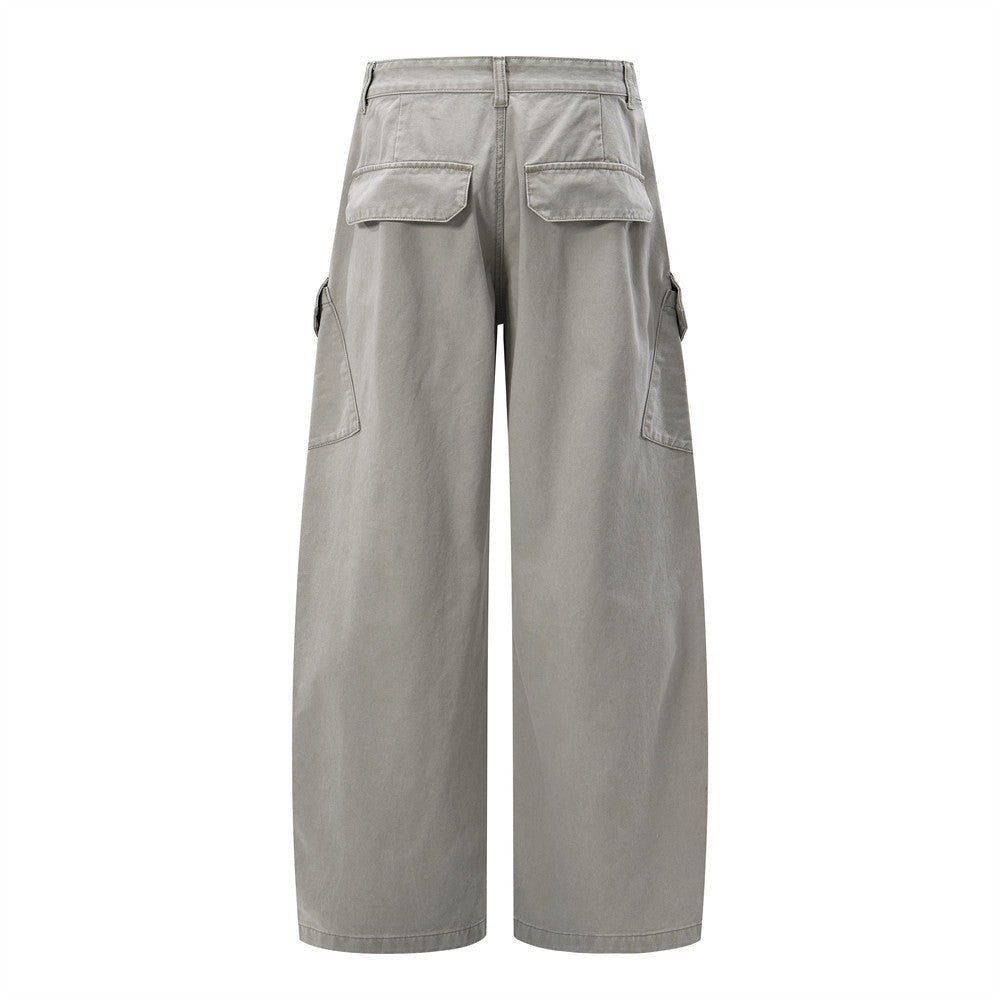 Pantalon cargo wide leg – Coupe décontractée workwear à poches multiples