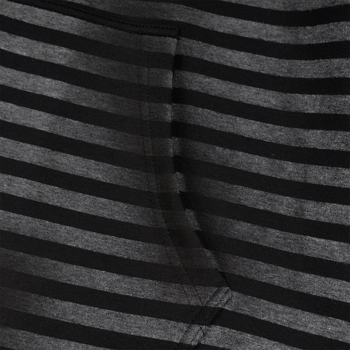 Striped Zip-Up Hoodie – Distressed Dark Streetwear with Music Graphic Print