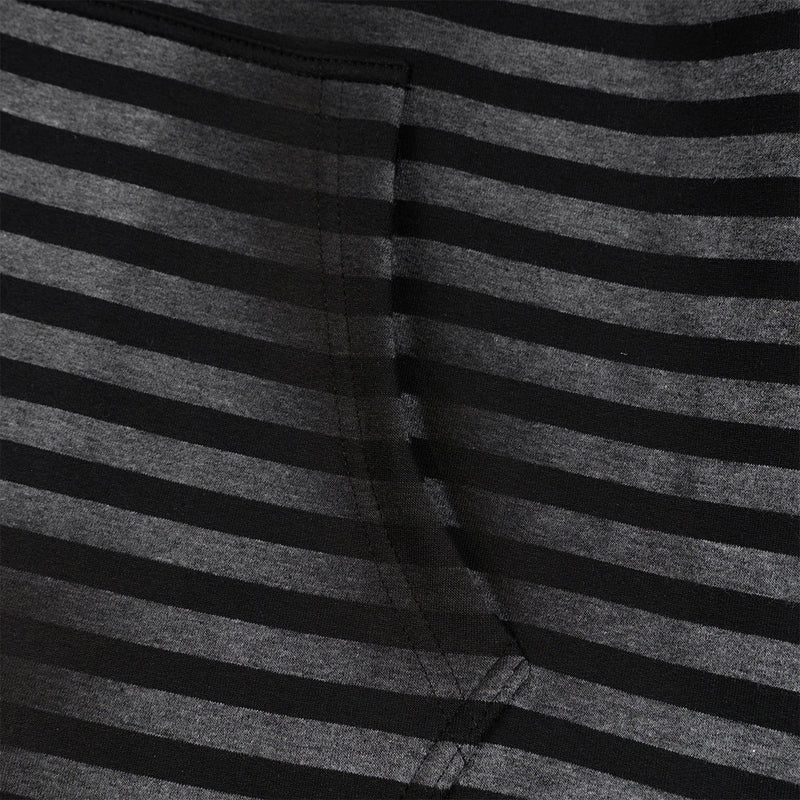 Striped Zip-Up Hoodie – Distressed Dark Streetwear with Music Graphic Print